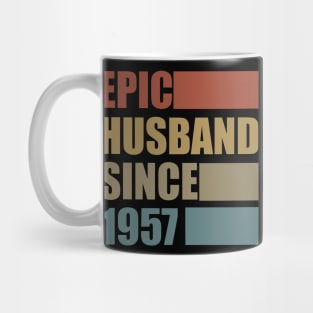 Vintage Epic Husband Since 1957 Mug